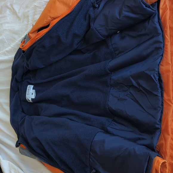 Vintage 90s/Y2K Columbia HooDoo Interchange Jacket - Orange & Navy - Picture 6 of 16